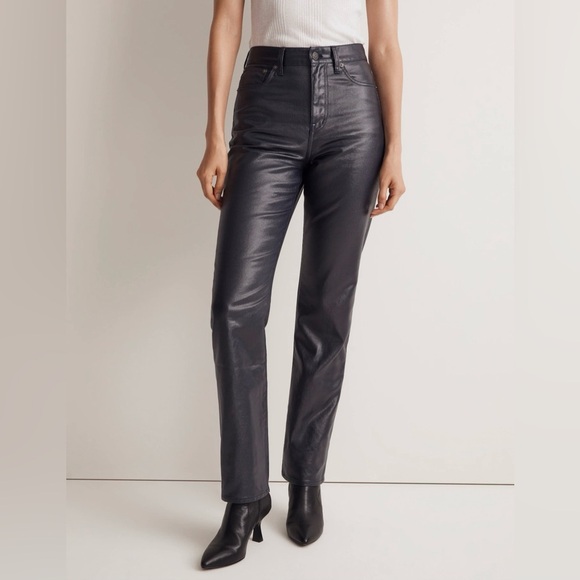 Madewell “90’s Straight” Coated Jeans New With Tags - Picture 2 of 12